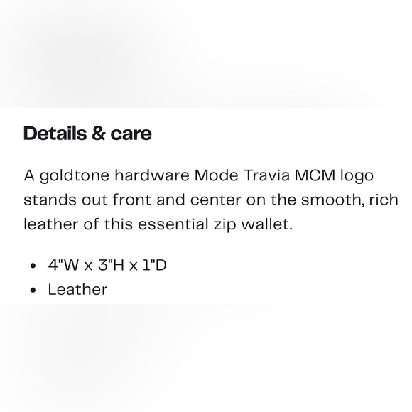 MCM Mode Travia Leather Zip Wallet. - Picture 4 of 14